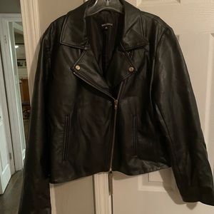 J. Crew Pleather black jacket